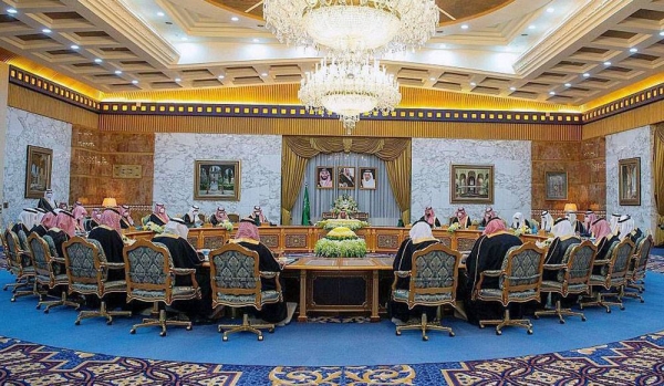 Custodian of the Two Holy Mosques King Salman chaired the Cabinet session on Tuesday at Irqah Palace in Riyadh.