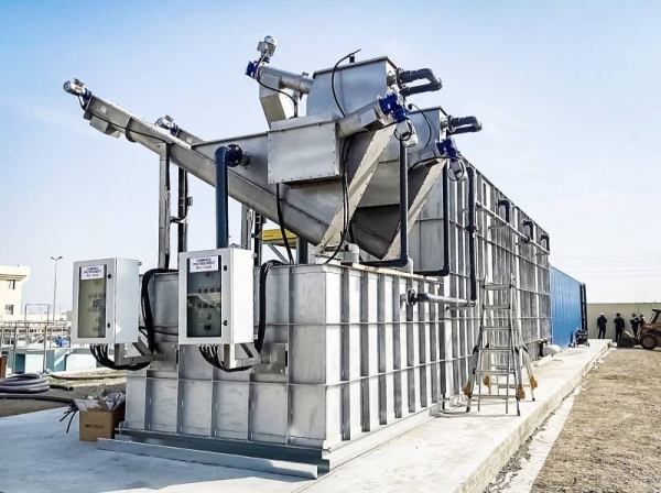 The Al-Miyah Solutions, full-scale, decentralized wastewater treatment technology, installed in Rabigh, Saudi Arabia, will treat and convert wastewater into reusable water for areas not connected to the centralized sewer network. (Photo: KAUST)