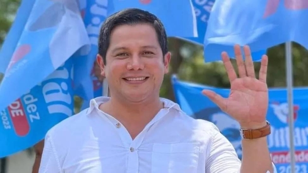 The 41-year-old candidate Omar Menéndez reported having received threats. — courtesy Revolucion Ciudadana