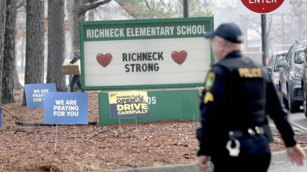 Photo of school’s sign. — courtesy Getty Images