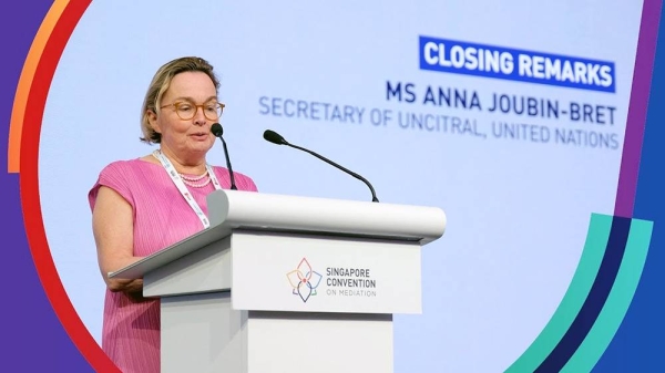Anna Joubin-Bret, secretary of UNCITRAL seen in this file photo, has commended Saudi Arabia as the genuine partner of UNCITRAL.
