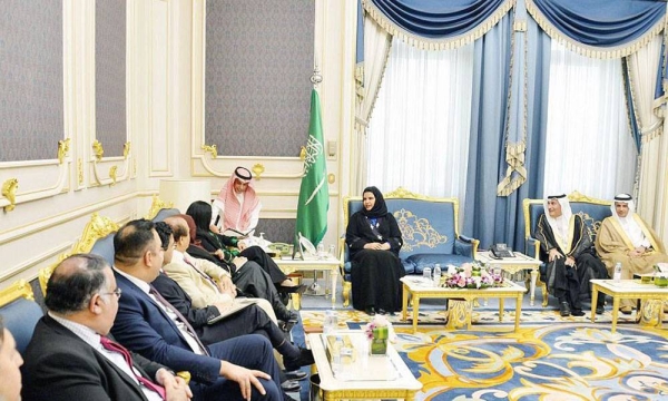 Assistant Speaker of the Shoura Council Dr. Hanan Bint Abdulrahim Al-Ahmadi met with a delegation of members of the UK Parliament headed by Yasmine Qureshi Sunday.