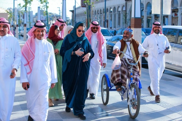 Minister of Tourism Ahmed Al-Khateeb in Al-Ahsa. (Twitter @AhmedAlKhateeb)  