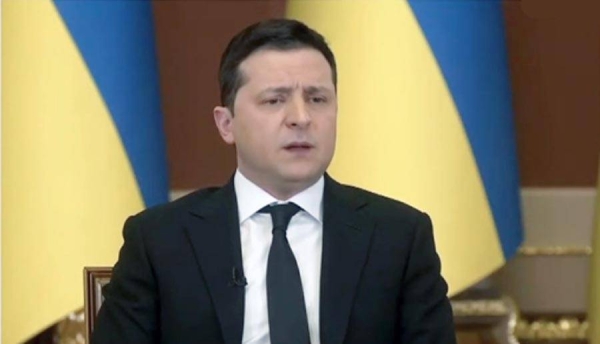 Ukrainian President Volodymyr Zelensky seen in this file photo