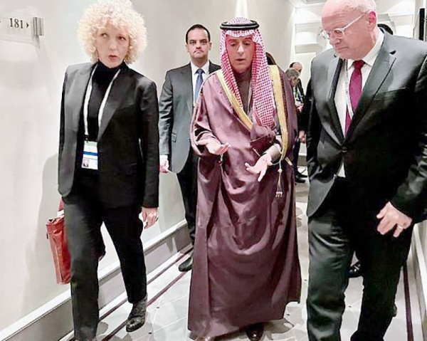 Minister of State for Foreign Affairs, Cabinet’s Member and Kingdom of Saudi Arabia’s Envoy for Climate Affairs, Adel Bin Ahmed Al-Jubeir met Friday with Ambassador Boris Ruge, vice-chairman of Munich Security Conference 2023.