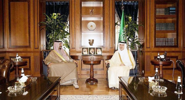 Minister of State for Foreign Affairs, Cabinet Member, and Climate Affairs Envoy Adel Bin Ahmed Al-Jubeir received Sunday Kuwait Ambassador Sheikh Ali Al-Khaled Al-Jaber Al-Sabah.