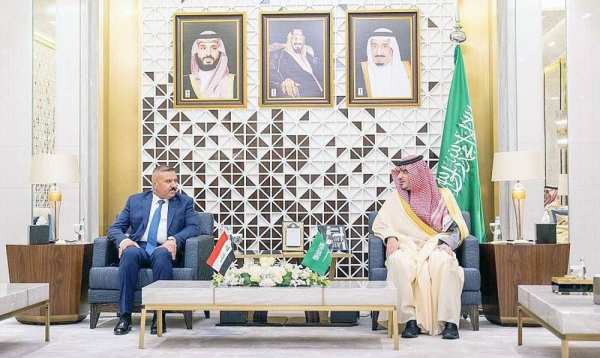 Minister of Interior Prince Abdulaziz Bin Saud Bin Naif held here Sunday official talks session with the Minister of Interior of the Republic of Iraq Lt. Gen. Abdulamir Kamel Al-Shammari. in Riyadh on Sunday.