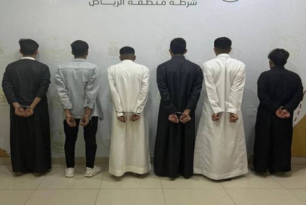 The Riyadh Region police have arrested 6 people accused in stabbing and beating two persons.