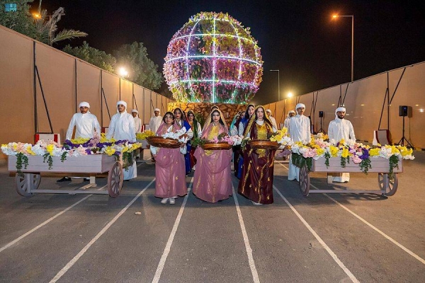 The Ministry of Culture organized the “Founding March” event on Prince Turki Bin Abdulaziz Al-Awwal Road in Riyadh, with the participation of more than 4,800 performers.
