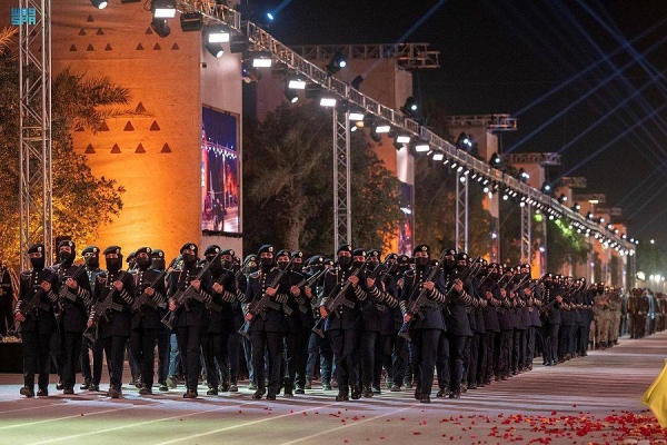 The Ministry of Culture organized the “Founding March” event on Prince Turki Bin Abdulaziz Al-Awwal Road in Riyadh, with the participation of more than 4,800 performers.