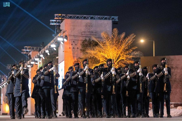 The Ministry of Culture organized the “Founding March” event on Prince Turki Bin Abdulaziz Al-Awwal Road in Riyadh, with the participation of more than 4,800 performers.