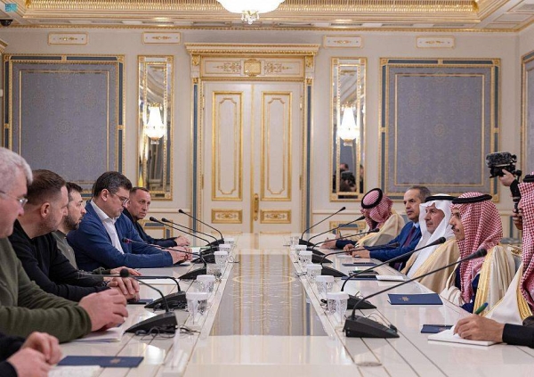 President of Ukraine Volodymyr Zelenskyy meets Saudi FM, thanks him for Riyadh's support