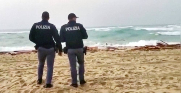 Footage shows Italian emergency services helping survivors.