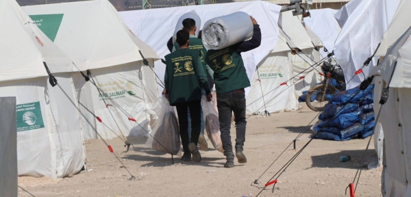 KSrelief is continuing to distribute relief materials to the victims affected by the earthquake in Syria.