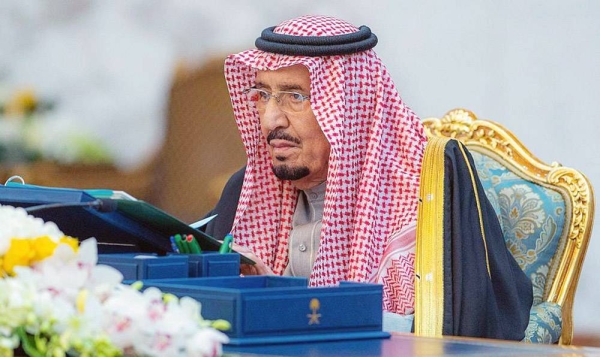 Custodian of the Two Holy Mosques King Salman chairs the Cabinet’s session Tuesday at Irqah Palace in Riyadh