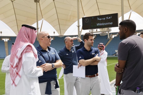 The FIFA team has toured King Fahad International Stadium, Prince Faisal bin Fahad Stadium and King Saud University Stadium.