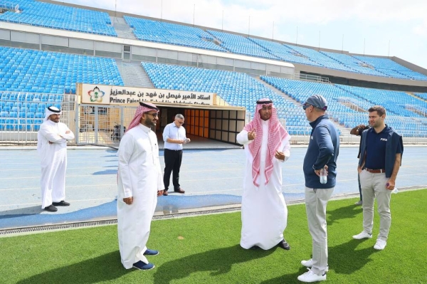 The FIFA team has toured King Fahad International Stadium, Prince Faisal bin Fahad Stadium and King Saud University Stadium.