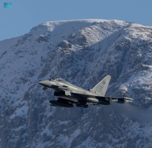 Royal Saudi Air Force participates in the drills with six Typhoon aircraft 