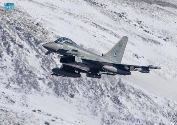 Royal Saudi Air Force participates in the drills with six Typhoon aircraft 