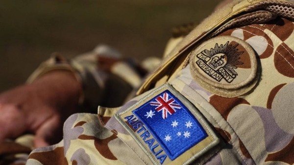 Australian troops training for duty in Afghanistan on August 1, 2007.