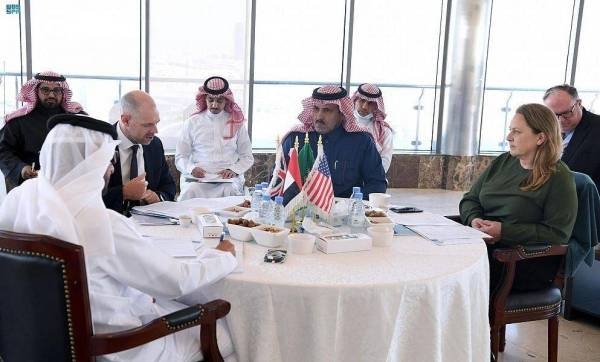 The ambassadors of Saudi Arabia, the UAE, the UK and the US discuss the humanitarian crisis in Yemen. (File picture) 