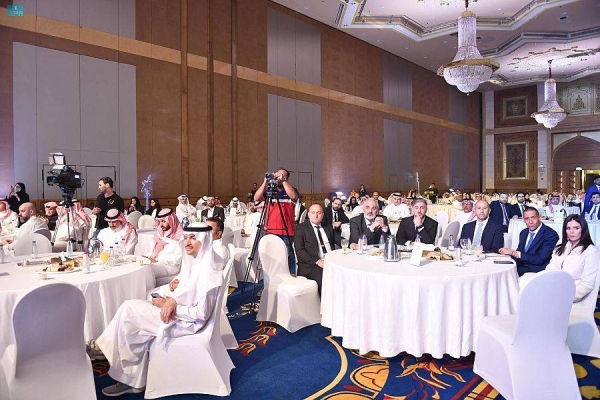Jameel Altheyabi, editor-in-chief of Okaz newspaper and general supervisor of Saudi Gazette, delivered a speech in which he expressed deep gratitude and profound thanks to Prince Khaled Al-Faisal for patronizing the award ceremony.