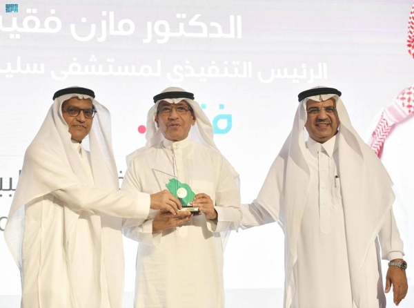 Jameel Altheyabi, editor-in-chief of Okaz newspaper and general supervisor of Saudi Gazette, delivered a speech in which he expressed deep gratitude and profound thanks to Prince Khaled Al-Faisal for patronizing the award ceremony.