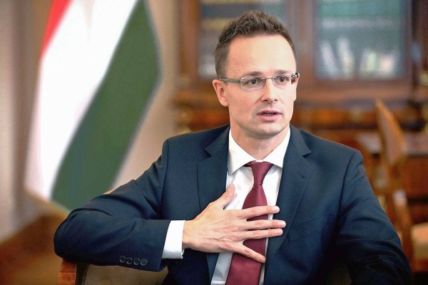 Minister of Foreign Affairs of Hungary Peter Szijjarto seen in this file photo.