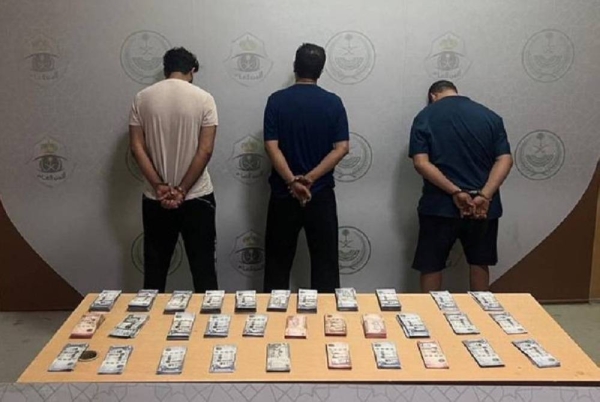 The suspects detained by Jeddah police