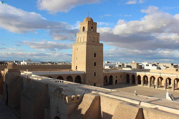 Uqba Ibn Nafi' Mosque in the ancient Tunisian city of Kairouan.