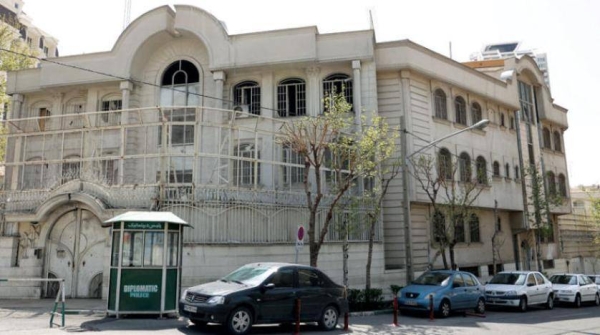 The headquarters of the Saudi embassy in Tehran. 