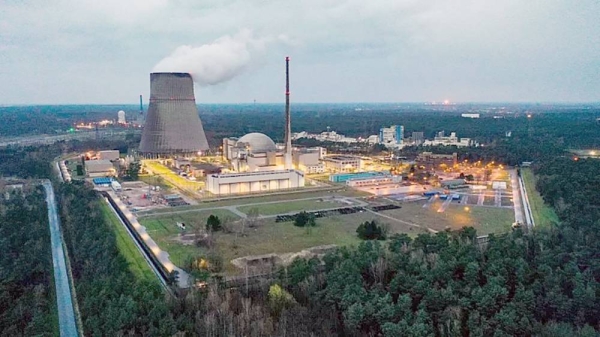 The nuclear power plant Emsland by German multinational energy company RWE in Lingen, western Germany. — courtesy AFP