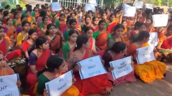 More than 200 students from the institute protested for days