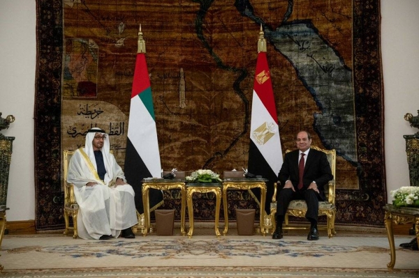 Egypt, UAE presidents meet in Cairo