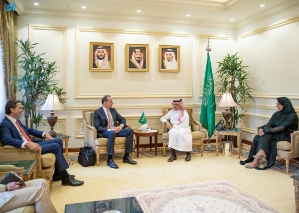  Foreign Minister Prince Faisal bin Farhan meets on Thursday with Brett McGurk, the US National Security Council Coordinator for the Middle East and North Africa.