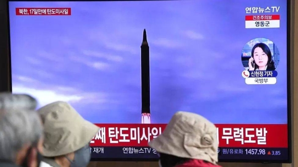 This is the first time North Korea has test-fired a solid-fuel intercontinental ballistic missile