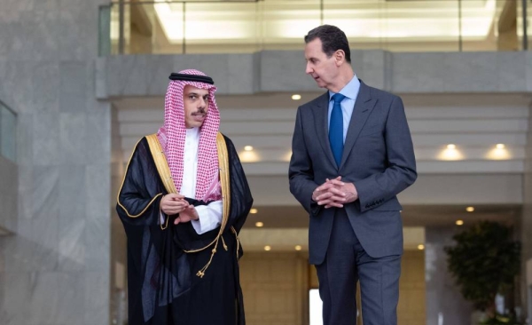 Syrian President Bashar Al-Assad has met with Saudi Foreign Minister Prince Faisal Bin Farhan in Damascus on Tuesday.