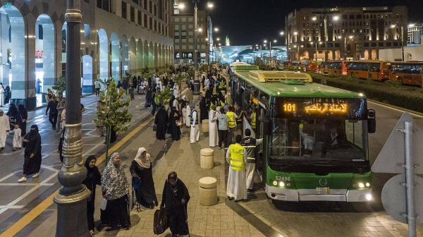 Over 1.26 million passengers benefited from the frequent transportation service to transport worshipers and visitors to and from the Prophet’s Mosque during Ramadan.