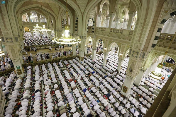 Over 2,5 million worshipers, including Umrah pilgrims and visitors, attended Khatm Al-Qur’an prayers on Wednesday, 28th night of the holy month of Ramadan, at the Grand Mosque in Makkah.