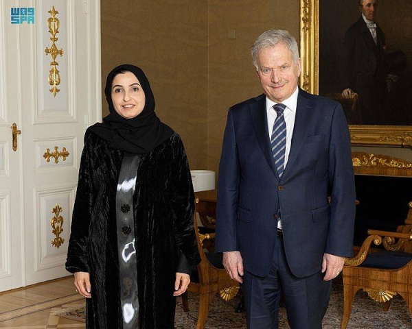 Saudi Arabia’s Ambassador to Finland Nisreen Al-Shibel presented her credentials to Finland's President Sauli Niinistö on Monday.