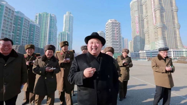 Kim Jong Un, seen here in 2017, is known to be a heavy smoker