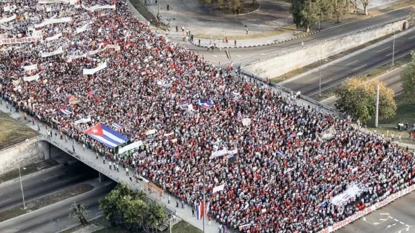 May Day parade on Revolution Square in Havana, May 1, 2018. — courtesy Getty Images