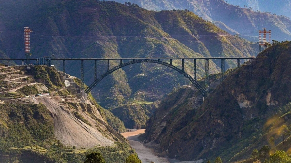 The Chenab bridge is being hailed by Indian officials as an engineering marvel