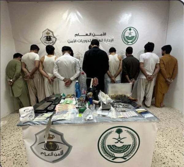 11 drug dealers carrying weapons arrested in Sakaka 