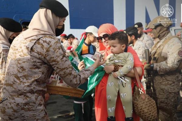 The Kingdom’s Foreign Ministry said 208 people evacuated by Saudi Arabia from Sudan arrived in Jeddah on Thursday aboard HMS Taif.