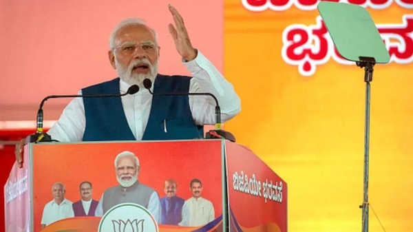 The BJP is banking on Mr Modi's campaign to win the Karnataka election