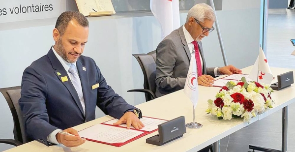 SRCA President Dr. Jalal Bin Mohammed Al-Owaisi and Chief Executive Officer and Secretary General of the IFRC Jagan Chapagain signed Tuesday the joint executive program of the emergency appeal at IFRC headquarters in Geneva.