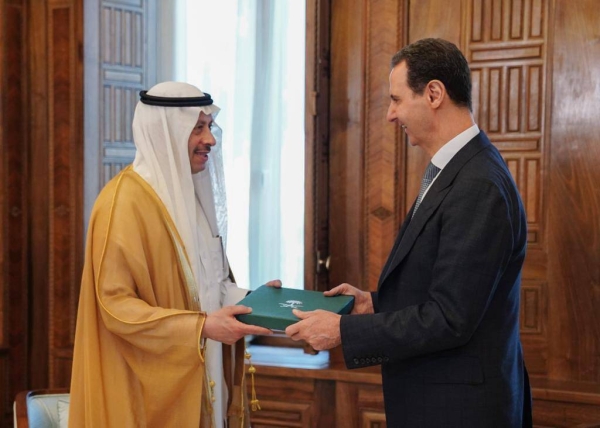 Saudi Ambassador to Jordan Nayef Al-Sudairi delivered the invitation to Syrian President Bashar Al-Assad during a meeting in Damascus.