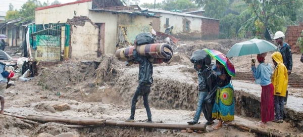 People flee their homes as Cyclone Freddy hits Blantyre city in Malawi. — courtesy UNICEF