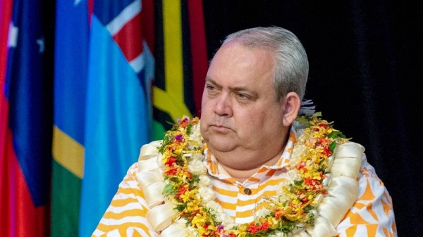 




Papua New Guinea's Foreign Minister Justin Tkatchenko attend a welcome ceremony at the Pacific Islands Forum Special Leaders Retreat in Nadi on Feb. 23. — courtesy Getty Images